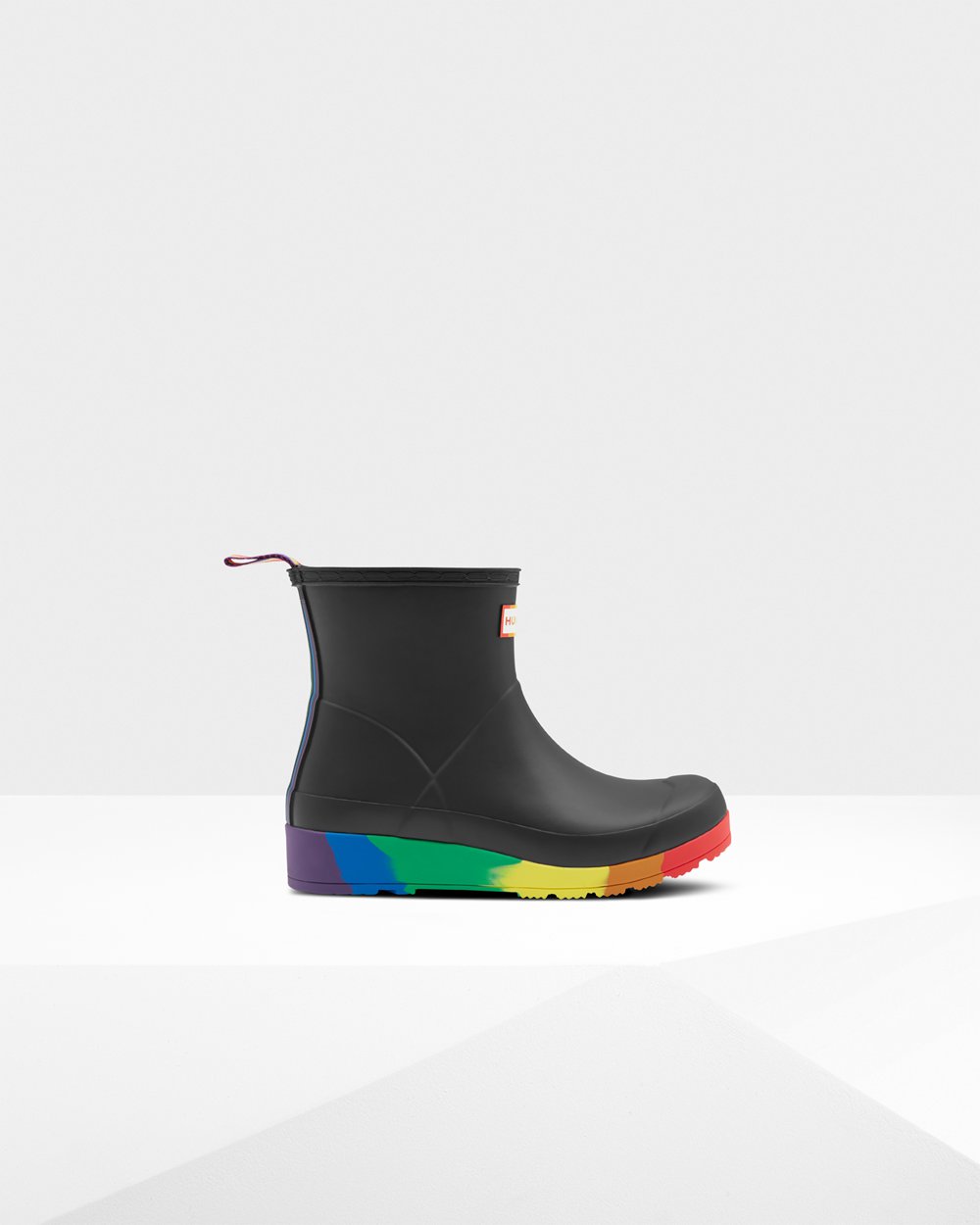 Play Boots Dames - Hunter Original Pride Flatform Rain - Zwart - 17ZWHKBJI